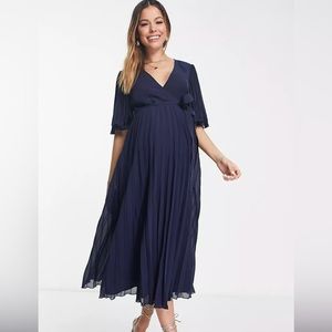 ASOS Maternity pleated midi dress